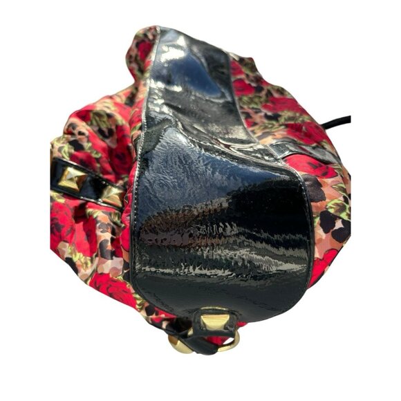 Betsey Johnson Weekender Satchel Duffle Zip Handbag Misty Roses HTF Print - Picture 7 of 9